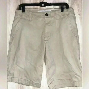 AEROPOSTALE VTG Men’s Longboard Shorts Retro Twill Beige Size 32 11.5” Inseam